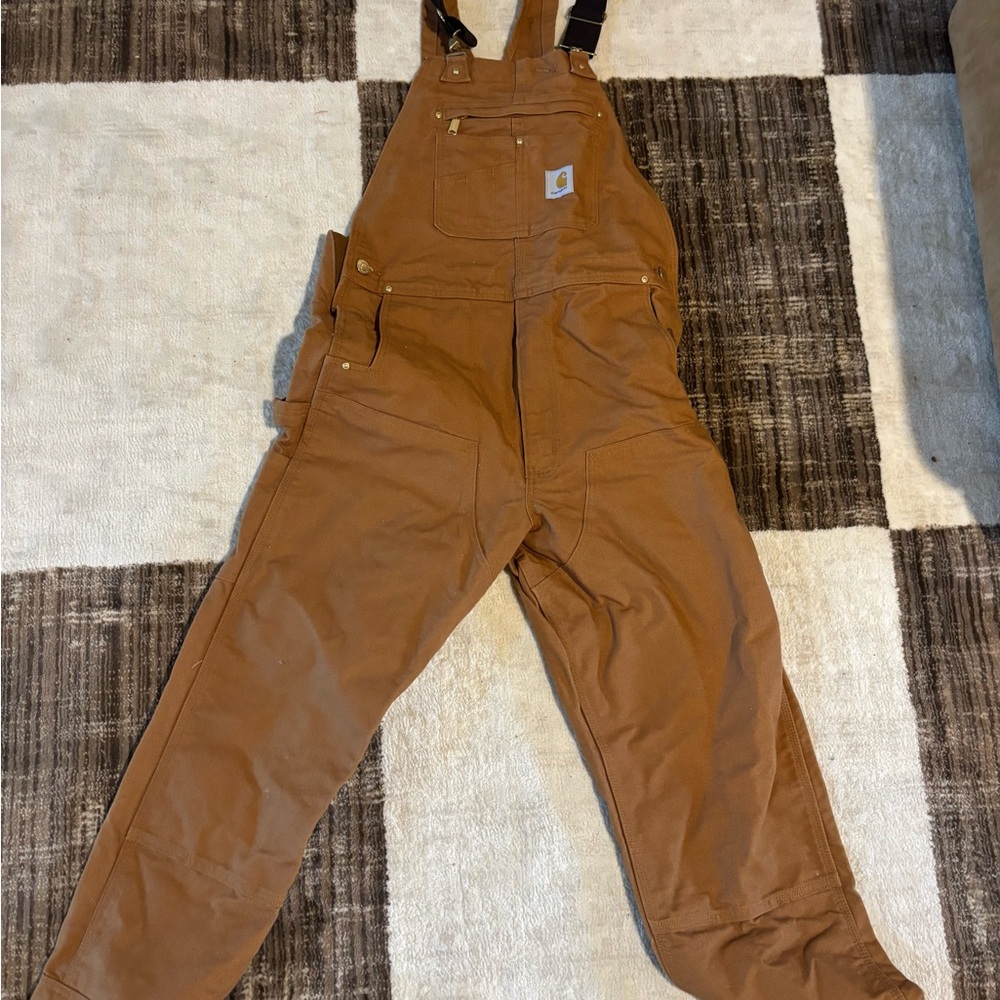 Carhartt Tan Relaxed Fit Overalls